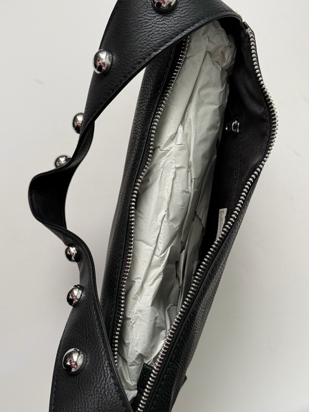 Universal Thread Black Shoulder Bag with Silver Stud Accents - Picture 12 of 12